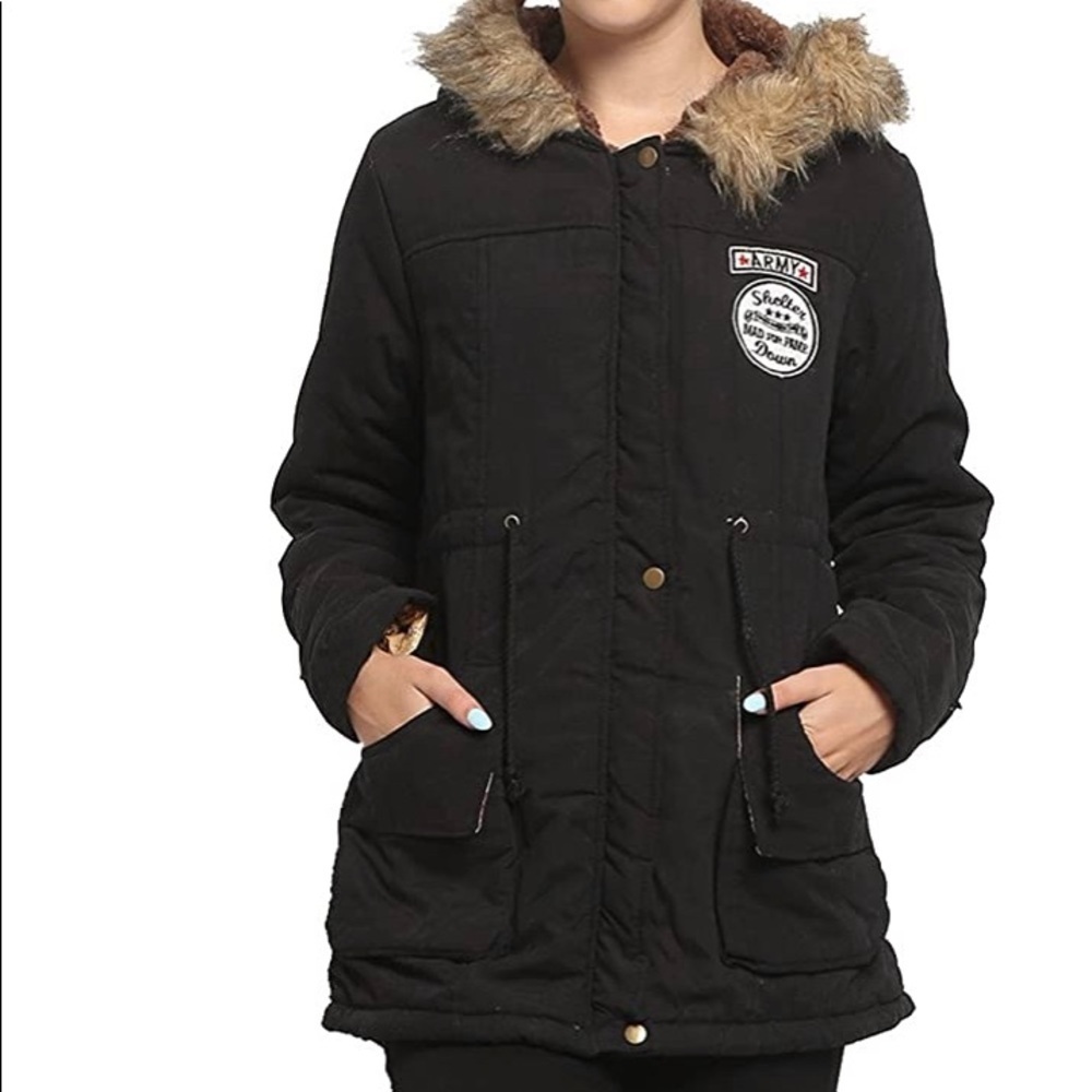 Shalabeier black size large coat